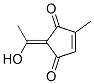 4-Cyclopentene-1,3-dione, 2-(1-hydroxyethylidene)-4-methyl-, (E)- (9CI) 结构式