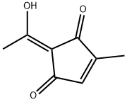 4-Cyclopentene-1,3-dione, 2-(1-hydroxyethylidene)-4-methyl-, (Z)- (9CI) 结构式