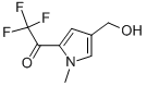 Ethanone, 2,2,2-trifluoro-1-[4-(hydroxymethyl)-1-methyl-1H-pyrrol-2-yl]- (9CI) 结构式