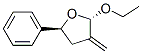 Furan, 2-ethoxytetrahydro-3-methylene-5-phenyl-, trans- (9CI) 结构式