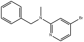 N-苄基-4-溴-N-甲基吡啶-2-胺 结构式