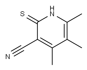 2-氢基-4,5,6-三甲基烟腈 结构式