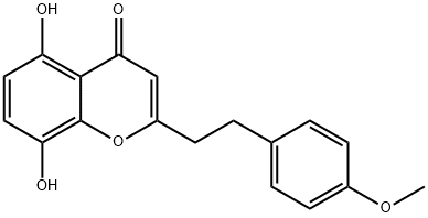 5,8-二羟基-2-〔2-(4'-甲氧基苯基)乙基〕色酮 结构式