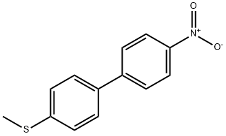 1-(甲基硫基)-4-(4-硝基苯基)苯 结构式