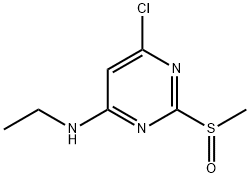 6-氯-N-乙基-2-(甲亚磺酰基)-4-嘧啶胺 结构式