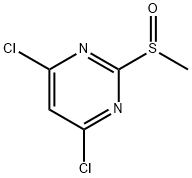 4,6-二氯-2-(甲亚磺酰基)嘧啶 结构式