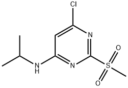 6-氯-N-(1-甲基乙基)-2-(甲磺酰基)-4-嘧啶胺 结构式