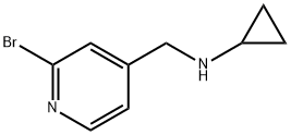 2-溴-N-环丙基-4-吡啶甲胺 结构式