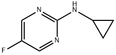 N-环丙基-5-氟-2-嘧啶胺 结构式