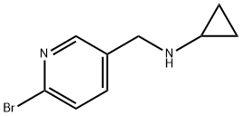 6-溴-N-环丙基-3-吡啶甲胺 结构式