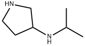 N-(1-甲基乙基)-3-吡咯烷胺 结构式