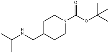 4-[[(1-甲基乙基)氨基]甲基]-1-哌啶甲酸叔丁酯 结构式