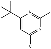 4-(叔丁基)-6-氯-2-甲基嘧啶 结构式