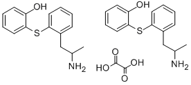 2-((2-(2-Aminopropyl)phenyl)thio)phenol ethanedioate (2:1) (salt) 结构式