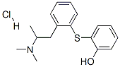 2-[2-(2-dimethylaminopropyl)phenyl]sulfanylphenol hydrochloride 结构式