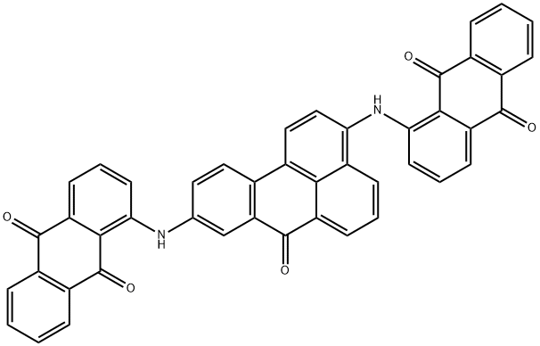 1,1'-[(7-氧代-7H-苯并[DE]蒽-3,9-二基)二亚氨基]二(9,10-蒽二酮) 结构式