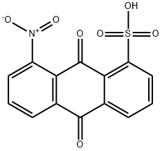9,10-dihydro-8-nitro-9,10-dioxoanthracene-1-sulphonic acid 结构式