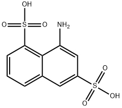 8-氨基萘-1,6-二磺酸 结构式
