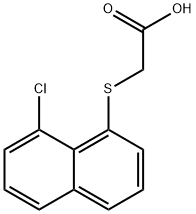 2-(8-氯-1-萘硫)乙酸 结构式