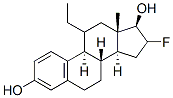 11-ethyl-16-fluoroestradiol 结构式