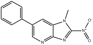 1-Methyl-2-nitro-6-phenylimidazo[4,5-B]pyridine 结构式