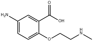 Benzoic acid, 5-amino-2-[2-(methylamino)ethoxy]- (9CI) 结构式