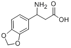 3-氨基-3-苯并[1,3]二氧戊环-5-基丙酸 结构式