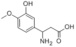 3-氨基-3-(3-羟基-4-甲氧基苯基)-丙酸 结构式