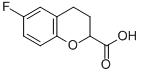 6-氟-3,4-二氢-2H-苯并吡喃-2-甲酸 结构式