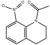 1-(8-硝基-3,4-二氢喹啉-1(2H)-基)乙烷-1-酮 结构式