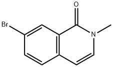 7-BROMO-2-METHYL-ISOQUINOLIN-1-ONE 结构式