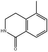 3,4-二氢-5-甲基-1(2H)-异喹啉酮 结构式