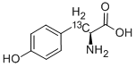 L-4-羟基苯基丙氨酸-3-13C 结构式