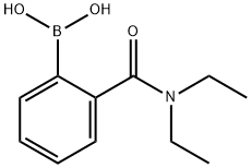 2-(N,N-二乙基甲酰氨)苯基硼酸 结构式