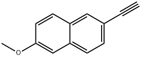 2-乙炔-6-甲氧基萘 结构式