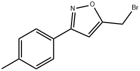 5-(溴甲基)-3-(4-甲基苯基)-1,2-噁唑 结构式