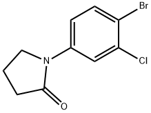 1-(4-溴-3-氯苯基)吡咯烷-2-酮 结构式