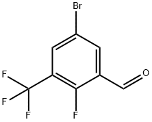 5-溴-2-氟-3-(三氟甲基)苯甲醛 结构式