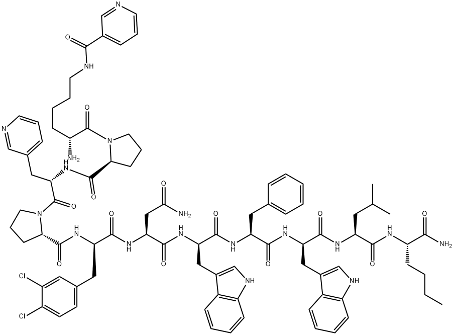 物质肽SPANTIDE II 结构式