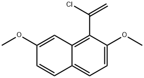 1-(1-chlorovinyl)-2,7-dimethoxynaphthalene 结构式