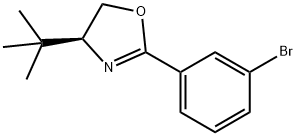 (S)-2-(3-Bromophenyl)-4-t-butyl-4,5-dihydrooxazole 结构式