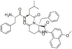 succinyl-phenylalanyl-leucyl-phenylalanine-4-methoxynaphthylamide 结构式