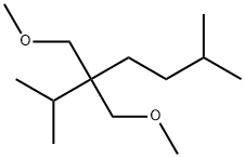 3,3-双(甲氧基甲基)-2,6-二甲基庚烷 结构式
