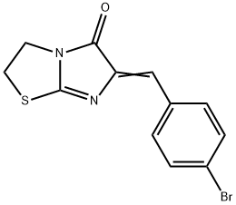 Imidazo(2,1-b)thiazol-5(6H)-one, 2,3-dihydro-6-((4-bromophenyl)methyle ne)- 结构式