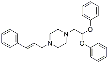 1-(2-(diphenyloxy)ethyl)-4-(3-phenylallyl)piperazine 结构式