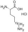 L-Lysine-6-13C  hydrochloride 结构式