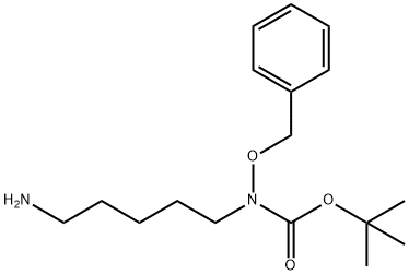 (5-氨基戊基)(苯基甲氧基)氨基甲酸叔丁酯 结构式