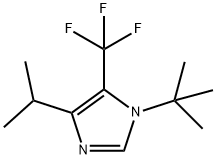 1-叔丁基-4-异丙基-5-三氟甲基咪唑 结构式