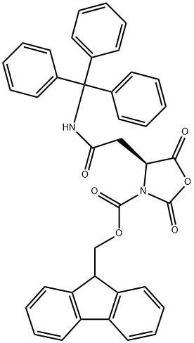 N-FMOC-N-三苯甲基-L-精氨酸-琥珀酰胺 结构式