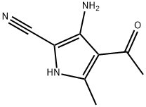 1H-Pyrrole-2-carbonitrile, 4-acetyl-3-amino-5-methyl- (9CI) 结构式